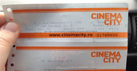 Program Cinema City Bacau, pret bilet cinema Cinema City.
